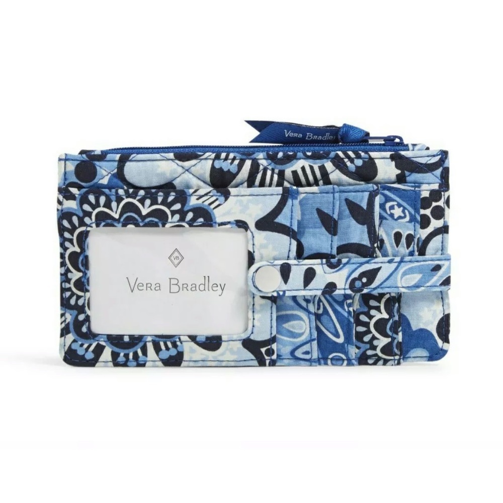 Vera Bradley Ultimate Card Case in Blue Star Medallion